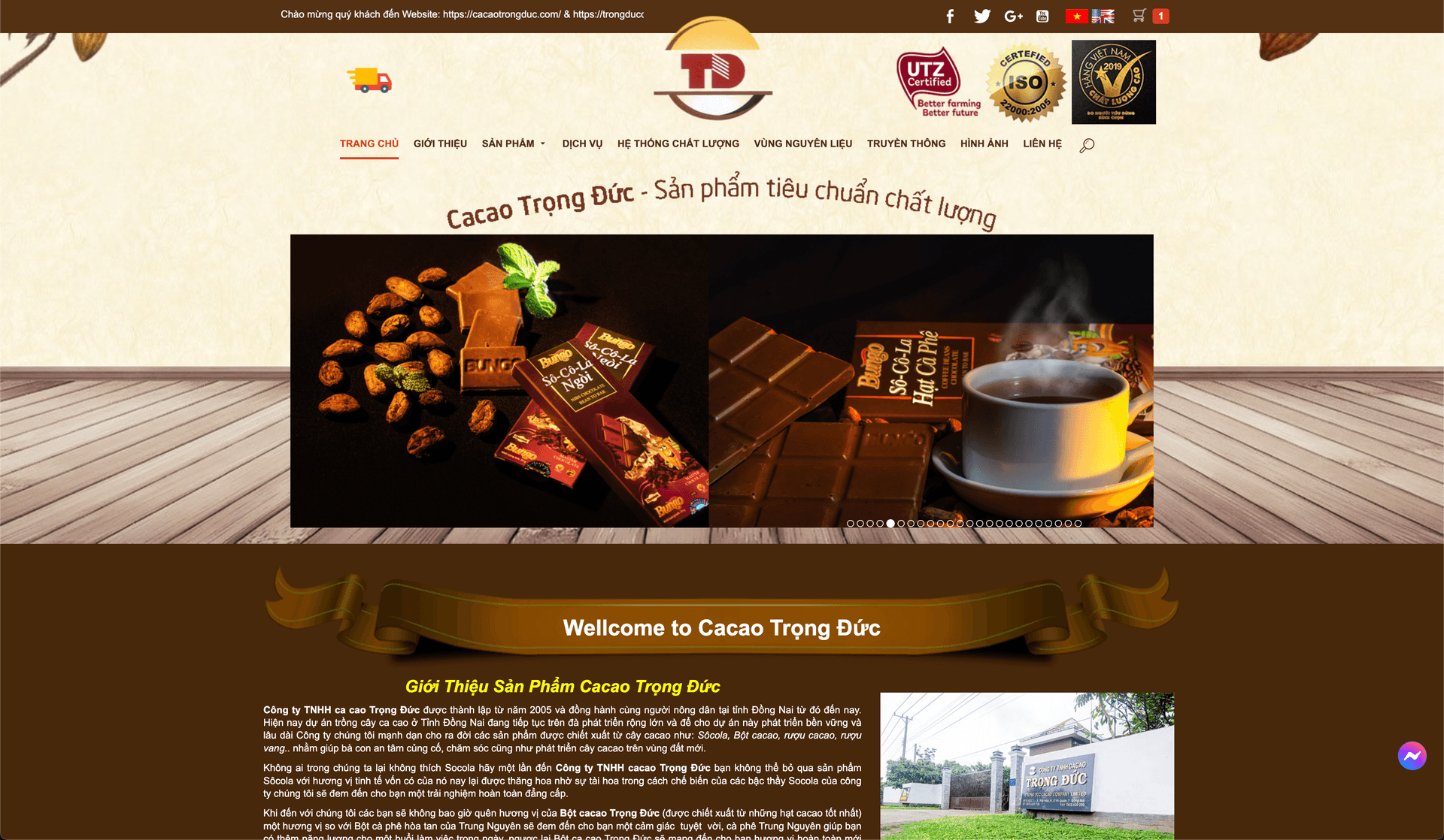 Trọng Đức Cacao - Website Bán Hàng gallery